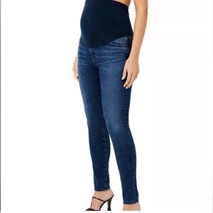 AG Adriano Goldschmied Skinny Maternity Secret Fit Belly Dark Denim Jeans 28